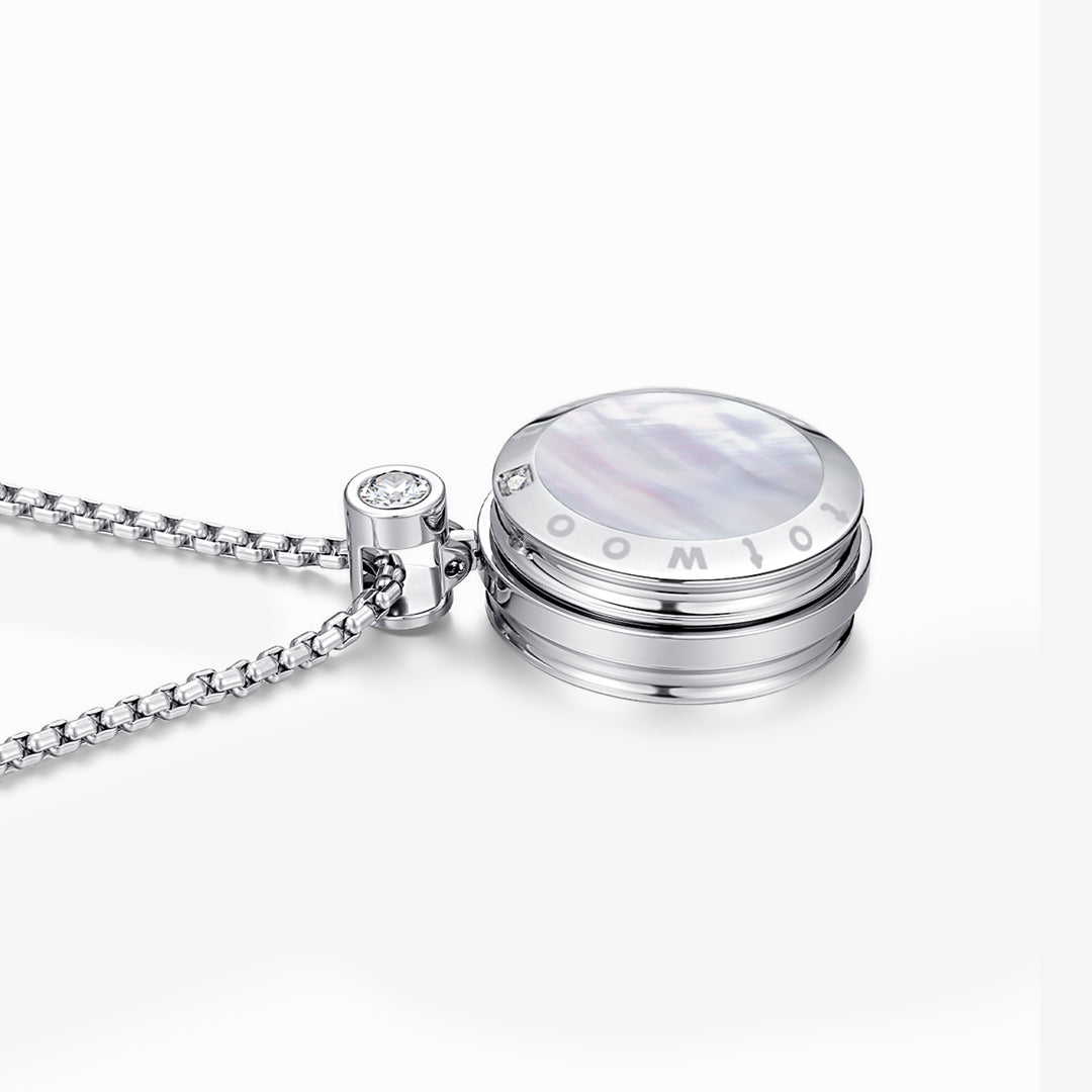 סט שרשראות עם פאנלים של אובסידיאן ופנינה