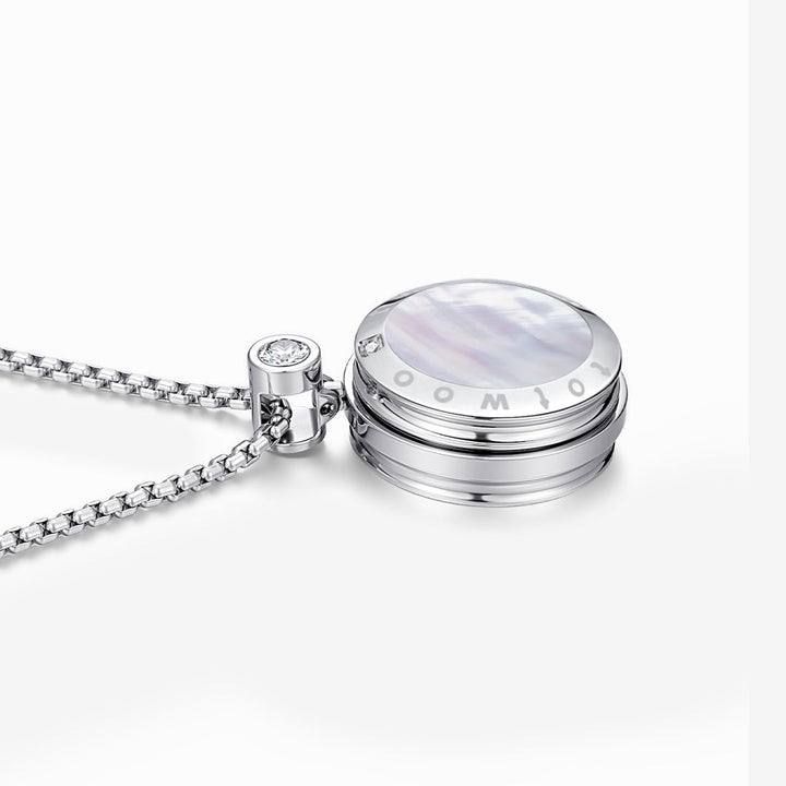 סט שרשראות עם פאנלים של אובסידיאן ופנינה