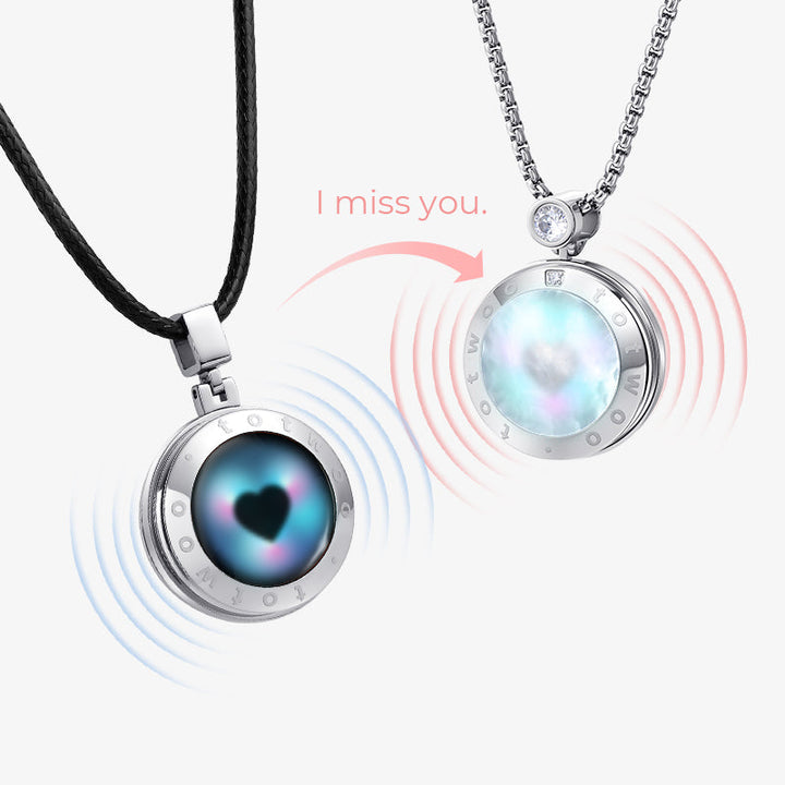 סט שרשראות עם פאנלים של אובסידיאן ופנינה